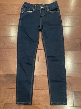 Seven7 Dark Indigo Skinny Jeans with Contrast Stitching